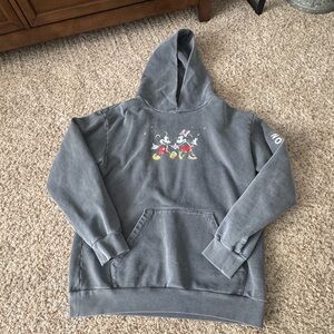 Disney Gray Hoodie with Mickey and Minnie Love Your Melon Brand